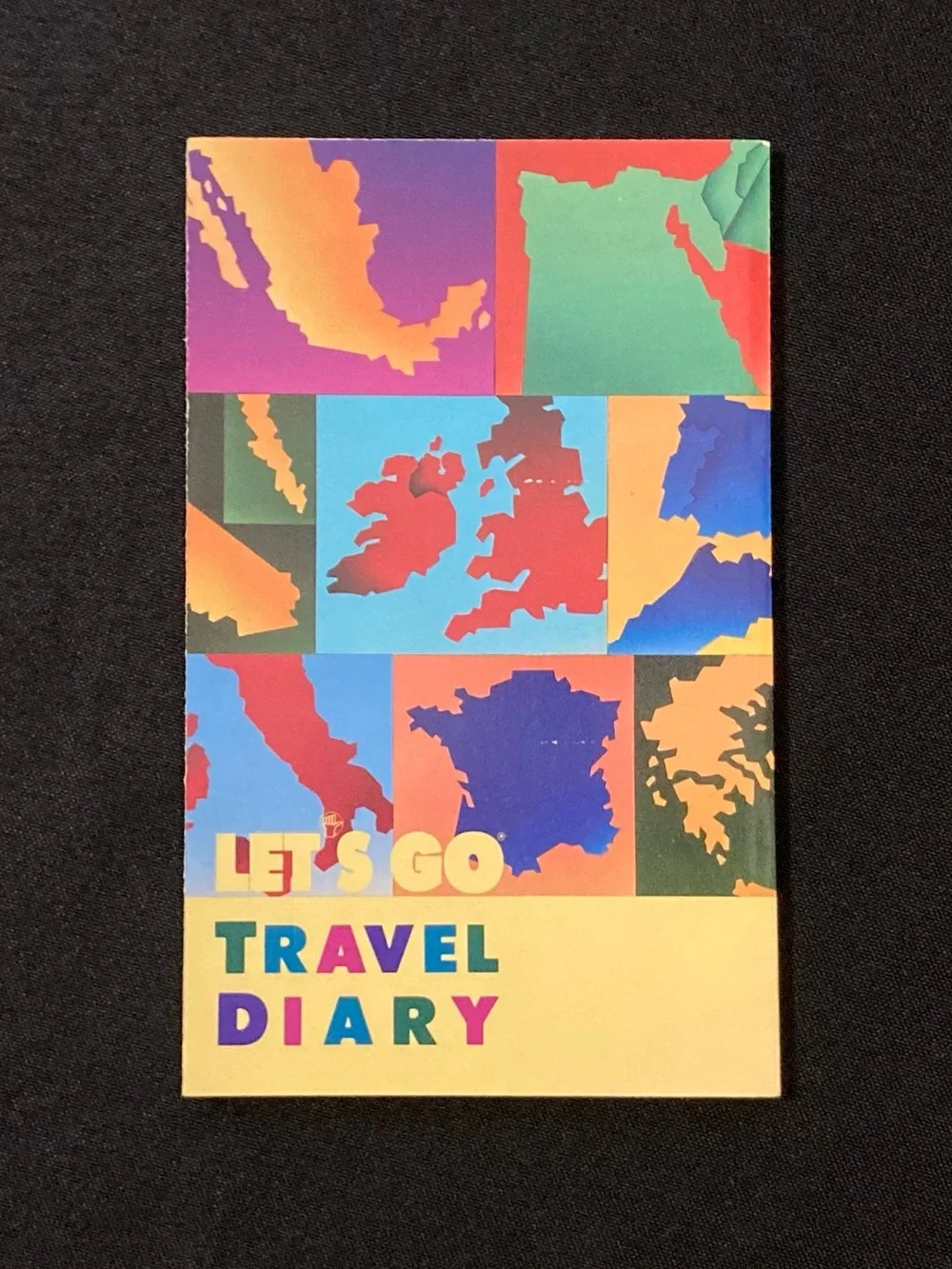 ⭐️ Vintage 1988 Harvard Student Agency Let’s Go Travel Diary Rainbow Paperback